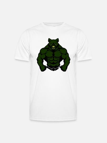 Bear Comic Fit - Men's Functional T-Shirt - white