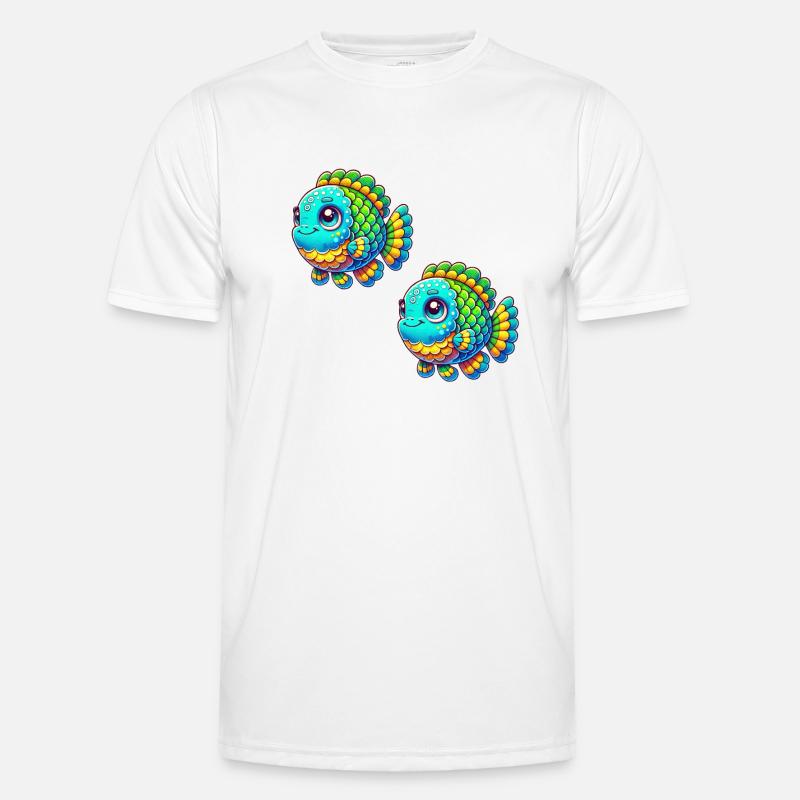 bande dessinée de poisson T-shirt sport Homme