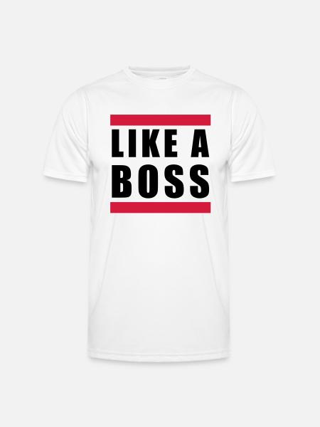 like a boss - Men's Functional T-Shirt - white