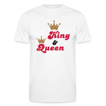 wedding - Men's Functional T-Shirt - white - Front - AI Model Male 178 dark (178cm)