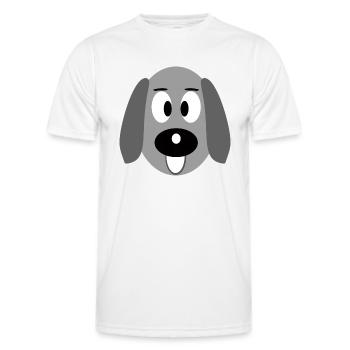 Animal - Men's Functional T-Shirt - white - Front - AI Model Male 178 dark (178cm)