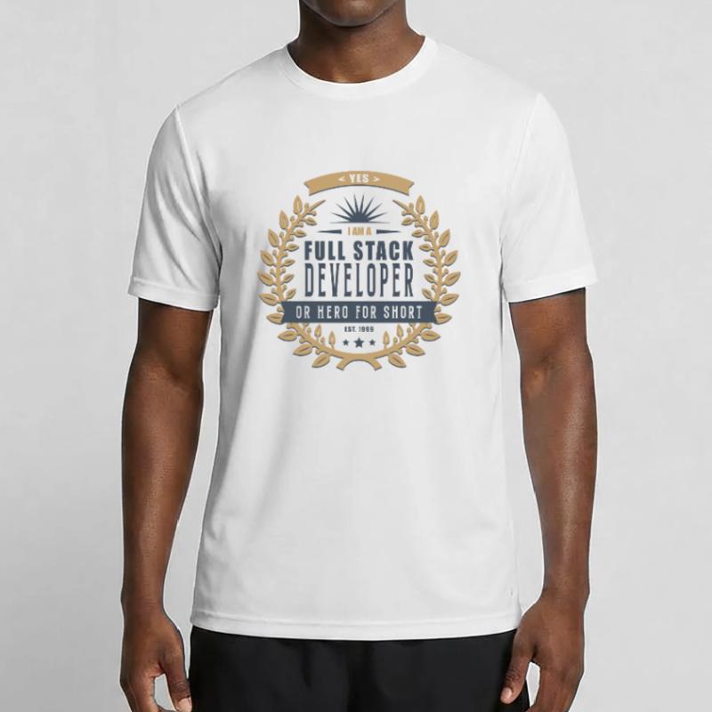 Full Stack Developer dunkel Männer Funktions-T-Shirt