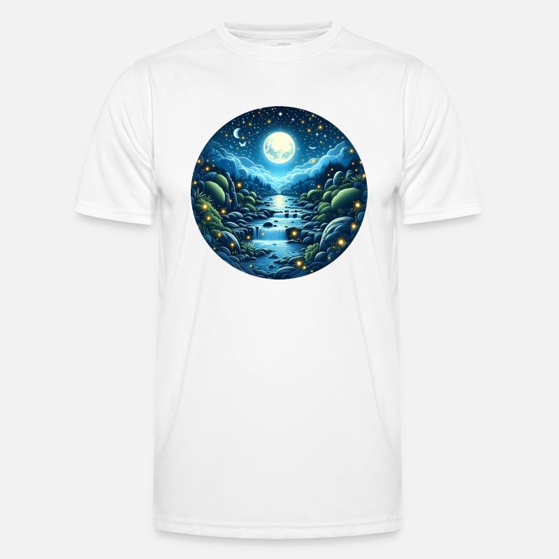 Moon Magic - Men's Functional T-Shirt - white
