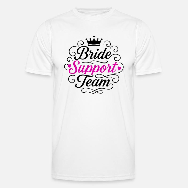 Braut Support Team Männer Funktions-T-Shirt