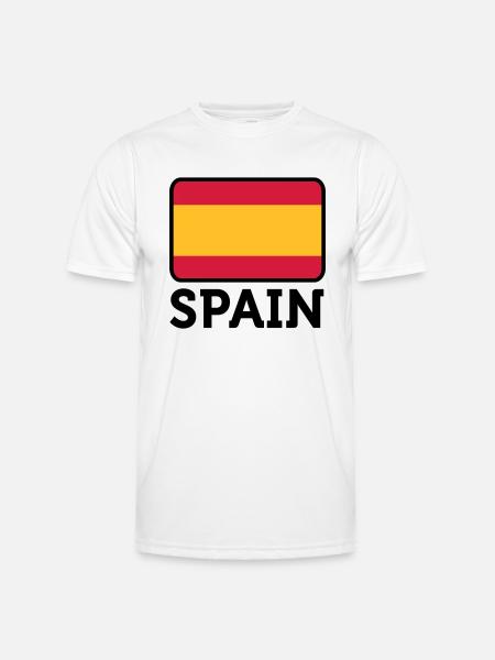 National Flag of Spain - Men's Functional T-Shirt - white