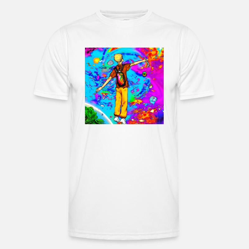 Glücklicher Junge Männer Funktions-T-Shirt