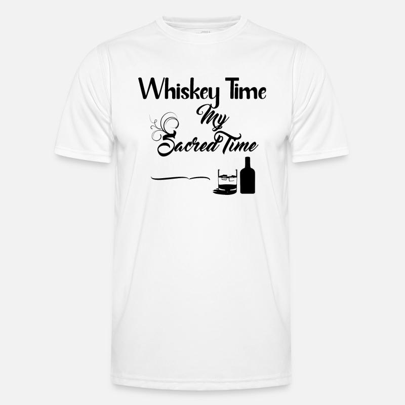 Whiskey Time Design Männer Funktions-T-Shirt
