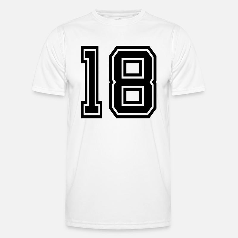 18 - Männer Funktions-T-Shirt - Weiß