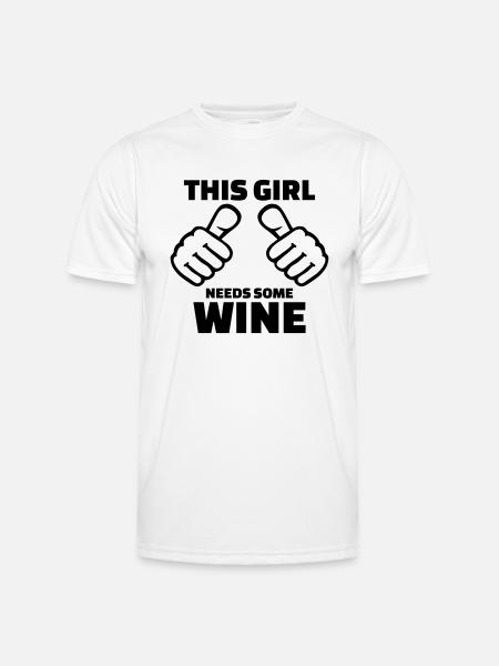 Wine - Men's Functional T-Shirt - white