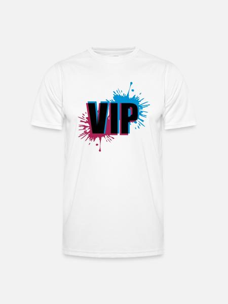 VIP 3D effect - Men's Functional T-Shirt - white