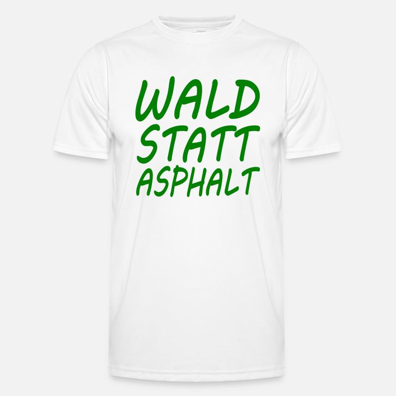wald statt asphalt Männer Funktions-T-Shirt