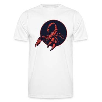 Skorpion, Scorpio, Geburtstag, Geschenk, - Männer Funktions-T-Shirt - Weiß - Vorne - AI Model Male 178 dark (178cm)