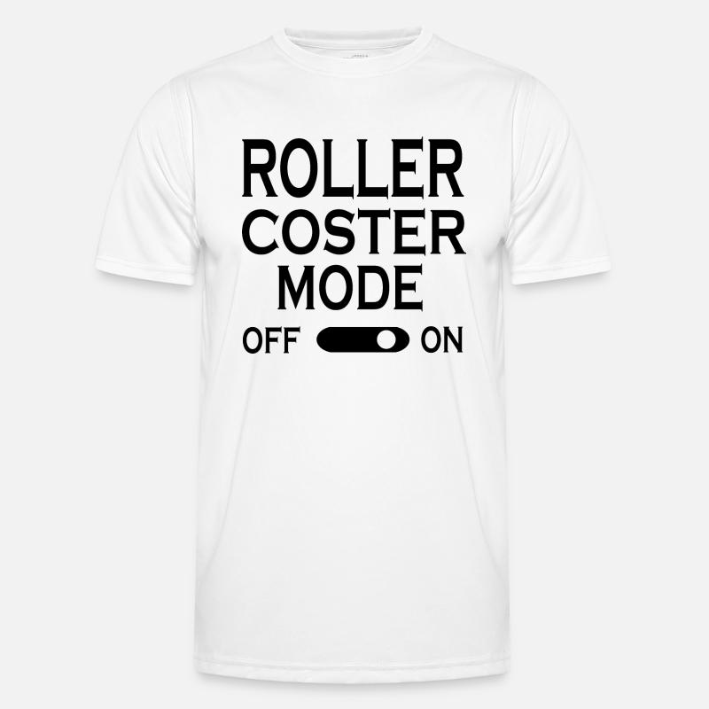 Rollercoaster Roller Coaster - Men's Functional T-Shirt - white