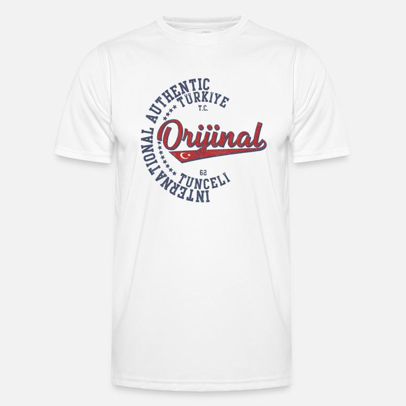 Tunceli - Männer Funktions-T-Shirt - Weiß