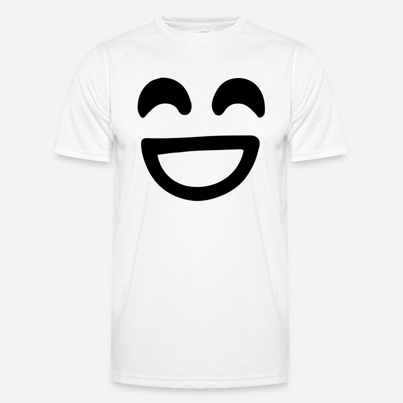 Smile Face Vector - Men's Functional T-Shirt - white