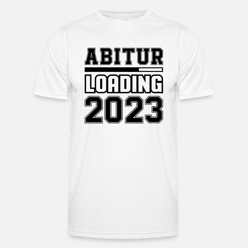 Abitur Loading 2023 - Men's Functional T-Shirt - white