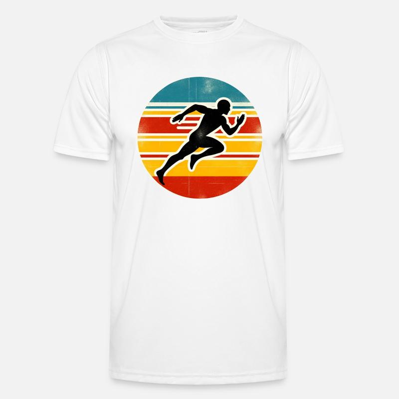 Sprinter - Track And Field - Men's Functional T-Shirt - white