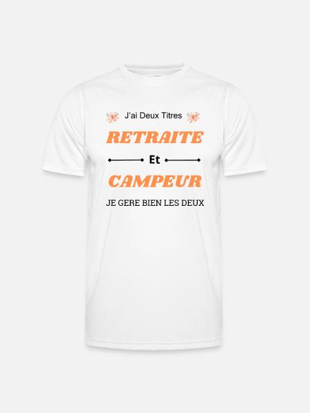 J'ai deux titres - T-shirt sport Homme - blanc