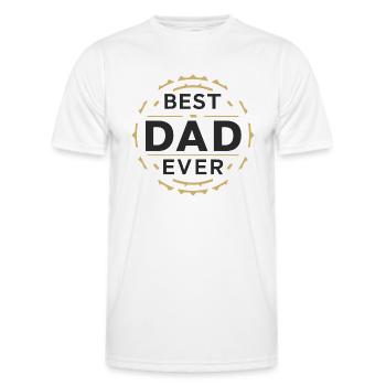 Meilleur papa pour toujours pour la fête des pères ou l’anniversaire - T-shirt sport Homme - blanc - Devant - AI Model Male 178 dark (178cm)
