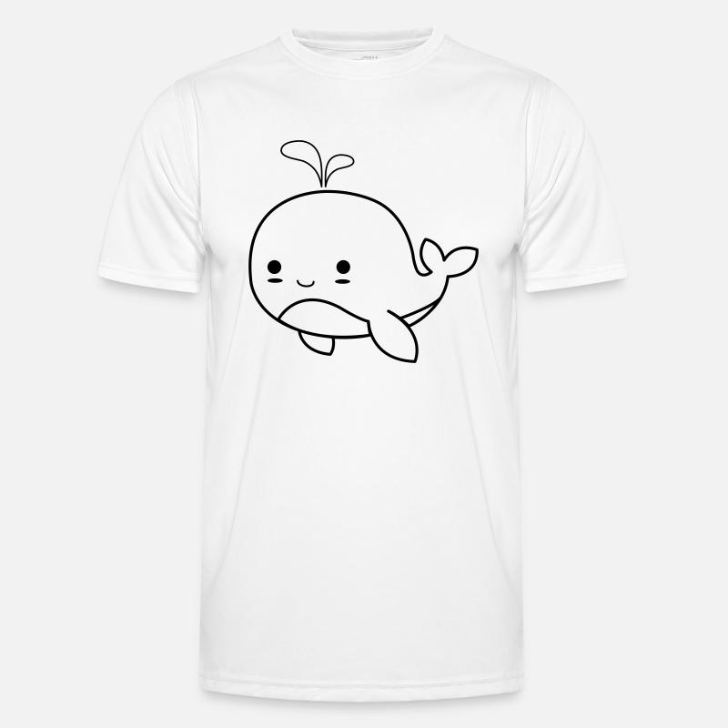baby wal 01 - Männer Funktions-T-Shirt - Weiß