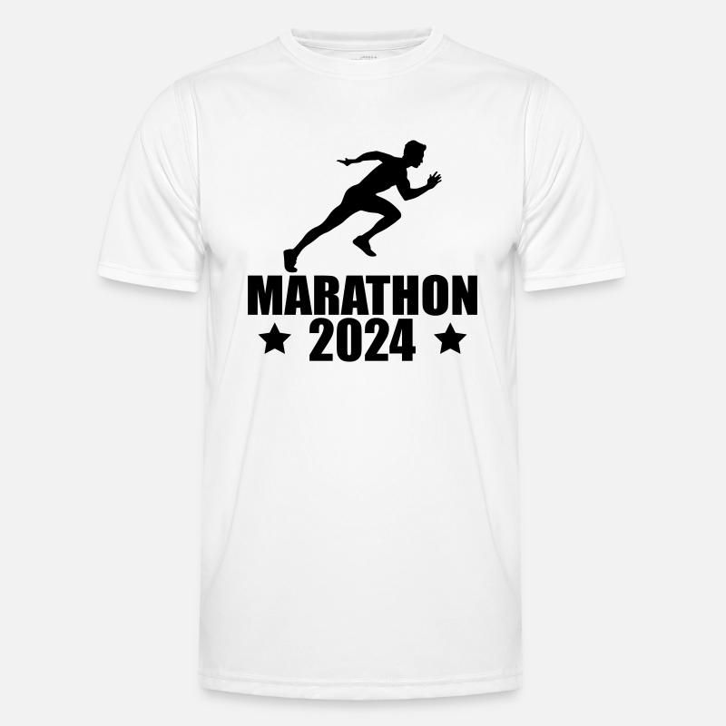 Marathon 2024 - Men's Functional T-Shirt - white