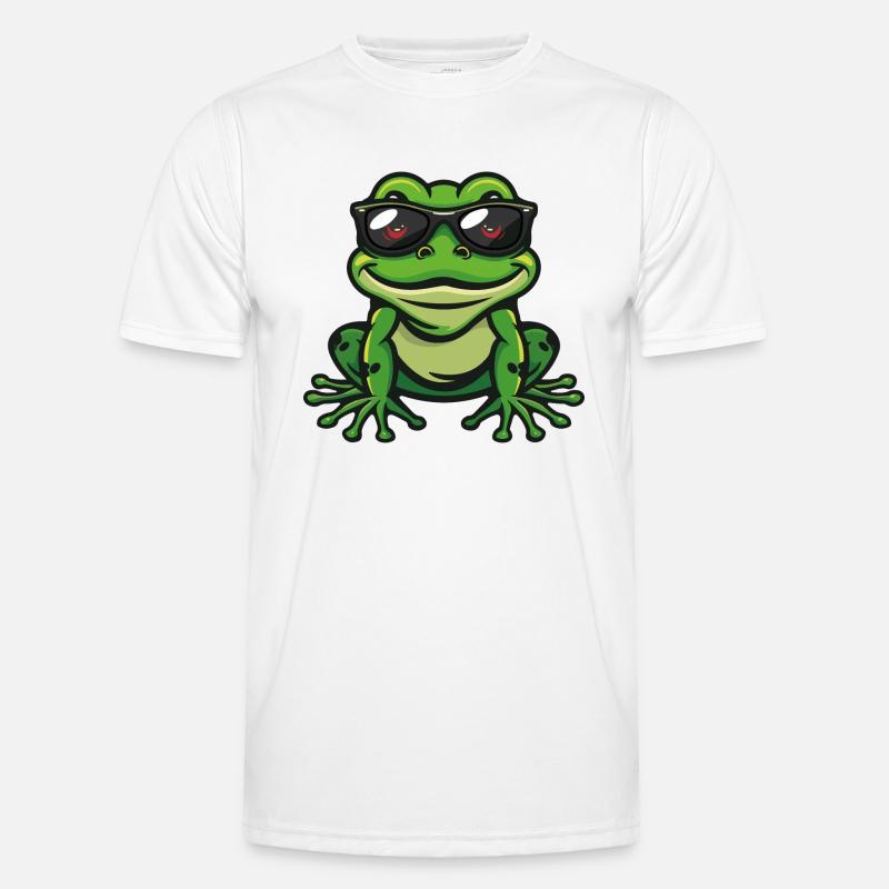 Frog Comic Cool - Men's Functional T-Shirt - white