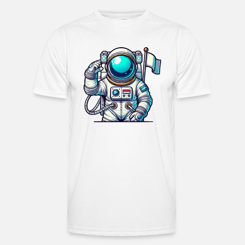 Spaceman Comic Astronaut Men's Functional T-Shirt