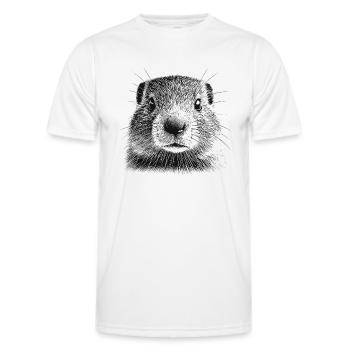 Marmot - Men's Functional T-Shirt - white - Front - AI Model Male 178 dark (178cm)
