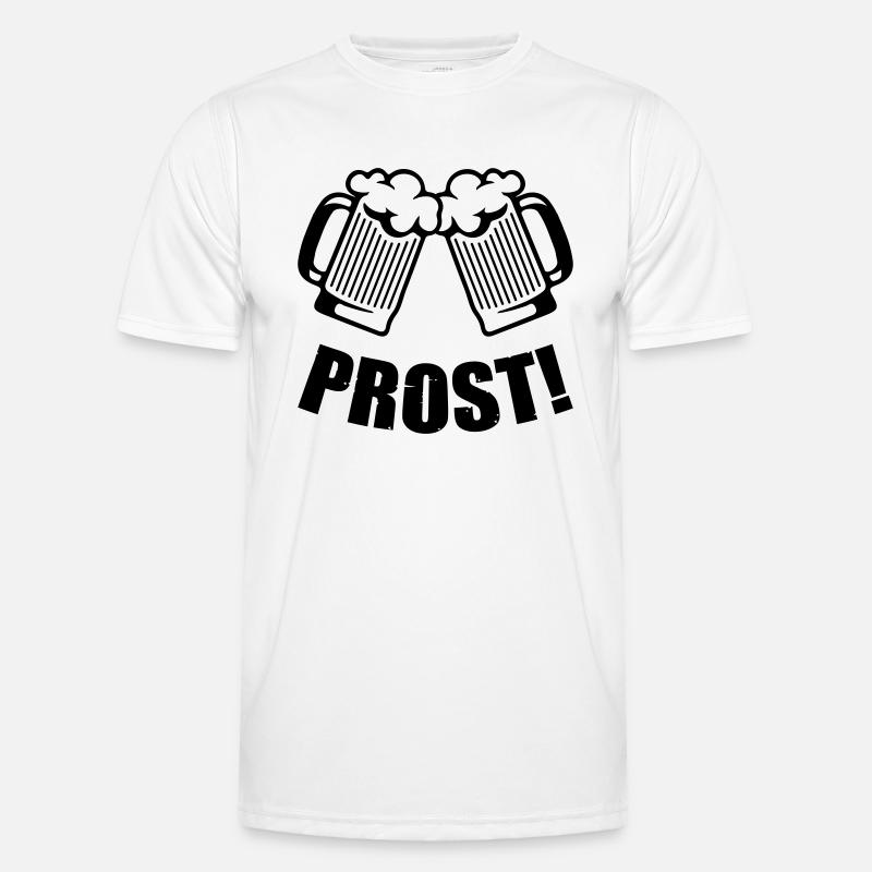 bier prost Männer Funktions-T-Shirt