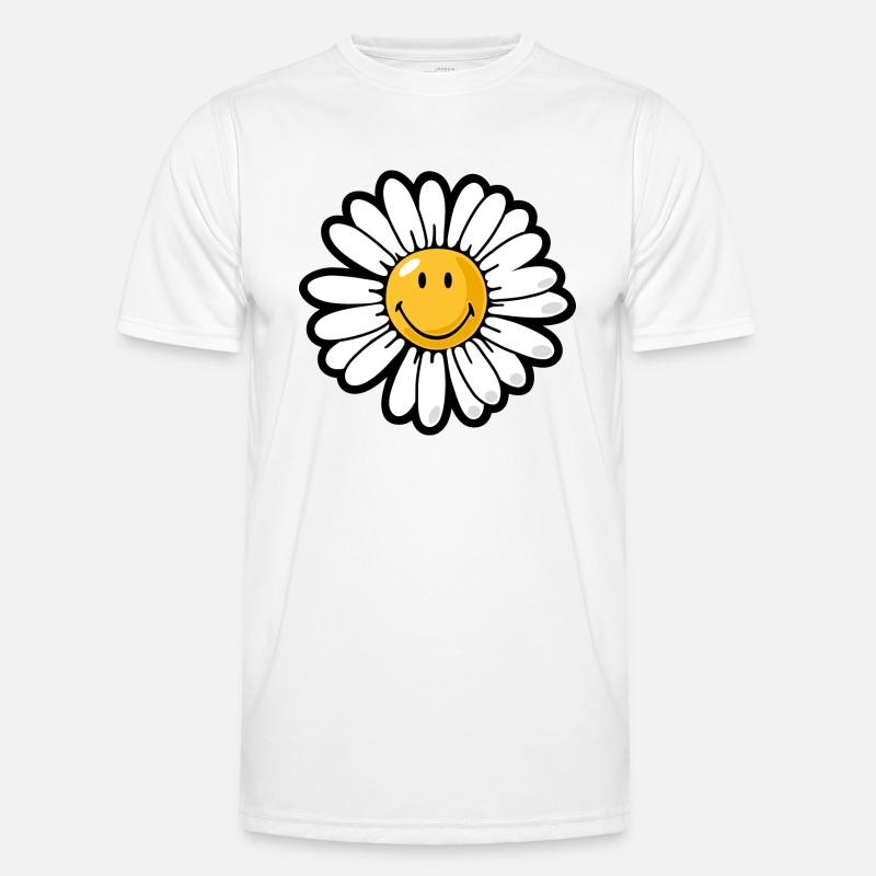 Smiley daisy T-shirt sport Homme
