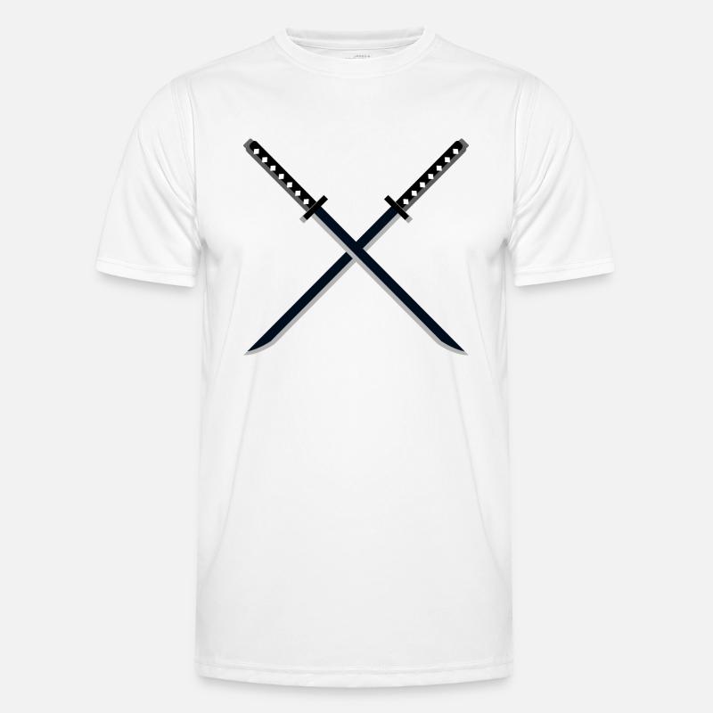 Ninja Samurai épée Ninjutsu T-shirt sport Homme