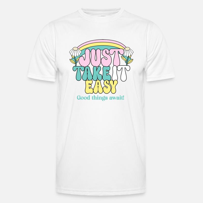 Just Take It Easy Männer Funktions-T-Shirt