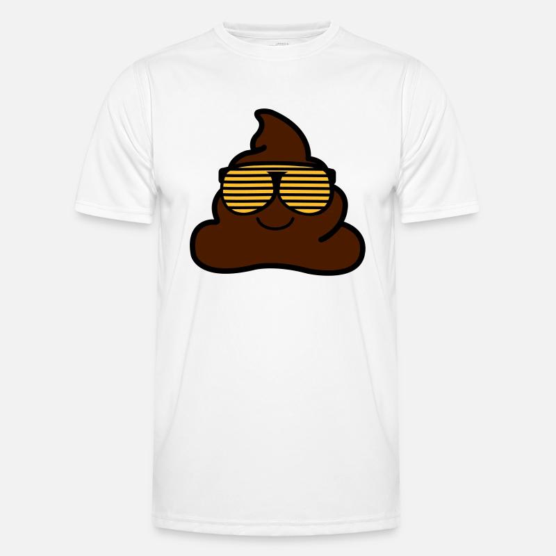coole_kacke_02 - Men's Functional T-Shirt - white