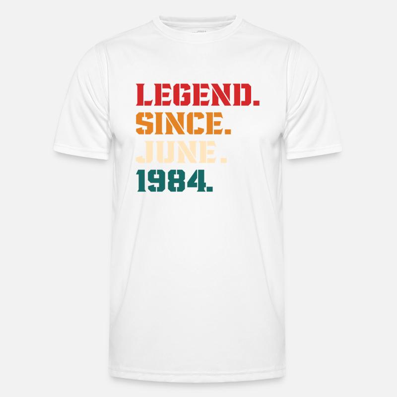 Legend Since June 1984 - Men's Functional T-Shirt - white