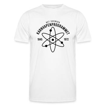 Le programme d’armement nucléaire de la Suède - T-shirt sport Homme - blanc - Devant - AI Model Male 178 dark (178cm)