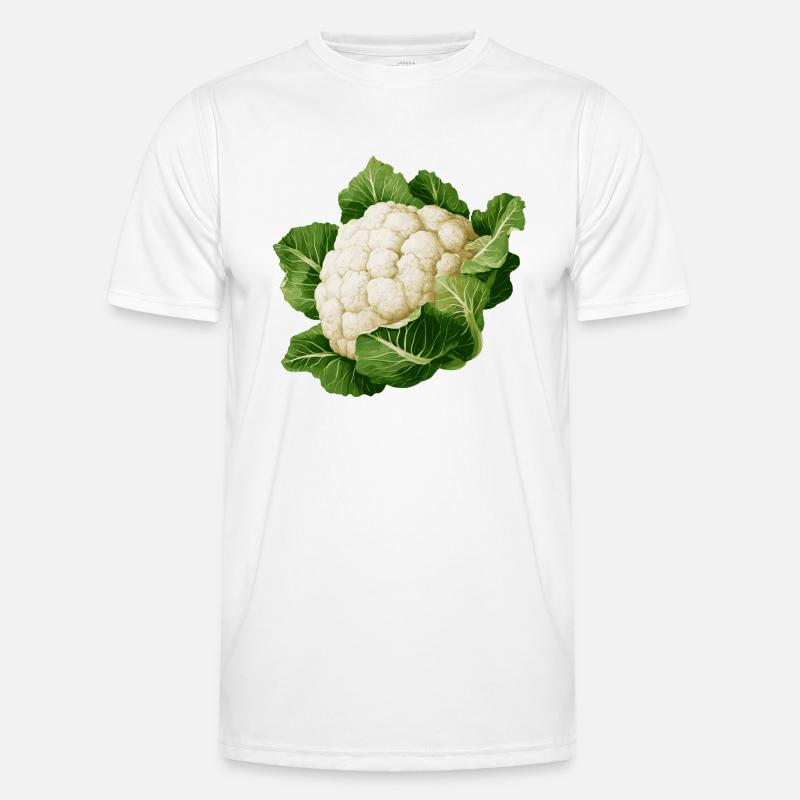Cavolfiore - Maglietta sportiva per uomo - bianco