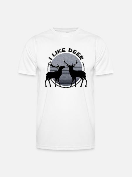 Cerf - T-shirt sport Homme - blanc