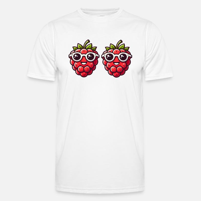 Raspberry Comic - Men's Functional T-Shirt - white