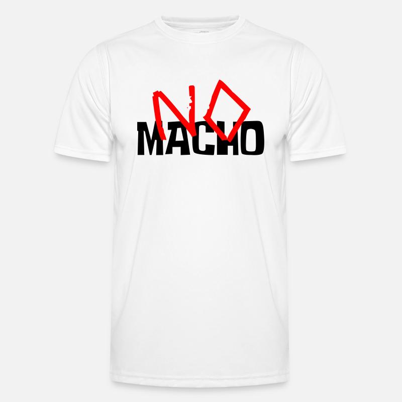 No Macho - Men's Functional T-Shirt - white