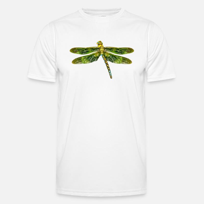 Libelle - Männer Funktions-T-Shirt - Weiß