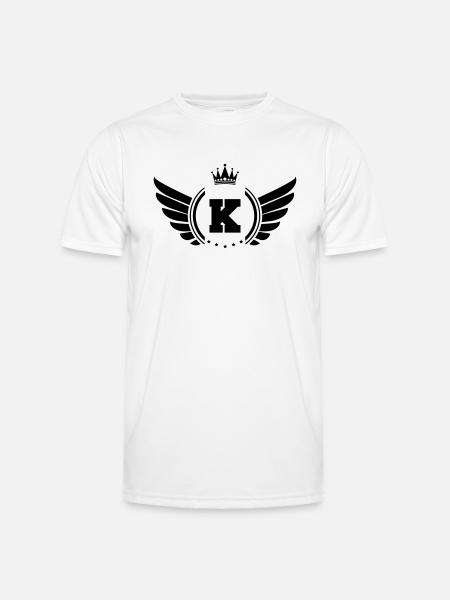 wappen k - Männer Funktions-T-Shirt - Weiß