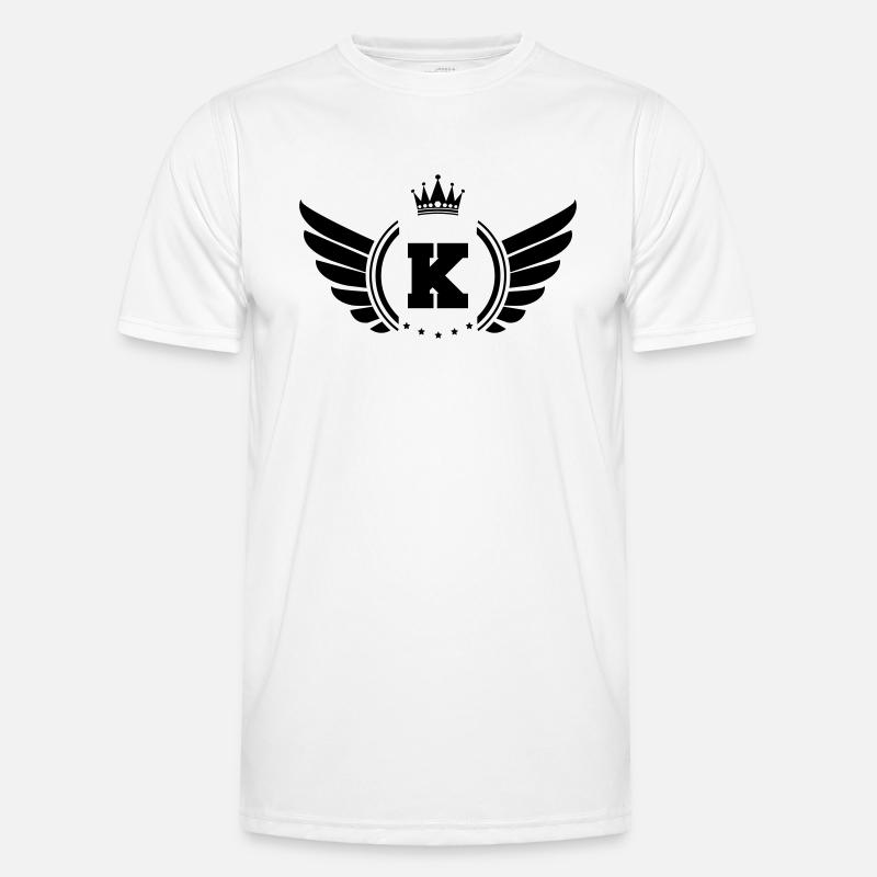 wappen k - Männer Funktions-T-Shirt - Weiß
