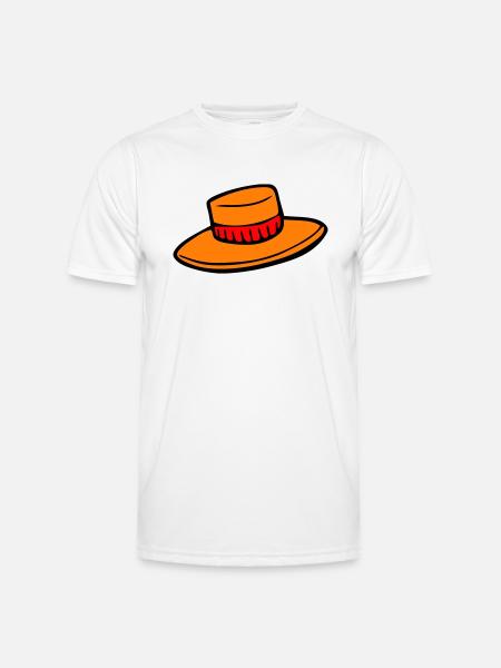 Hut - Männer Funktions-T-Shirt - Weiß