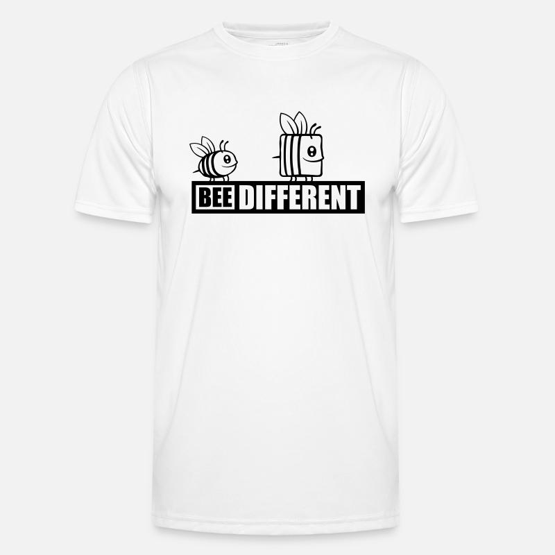 bee different Spruch Zitat Männer Funktions-T-Shirt