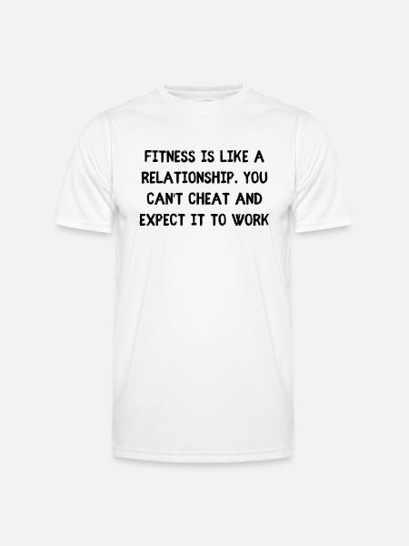Fitness Relationship - Men's Functional T-Shirt - white