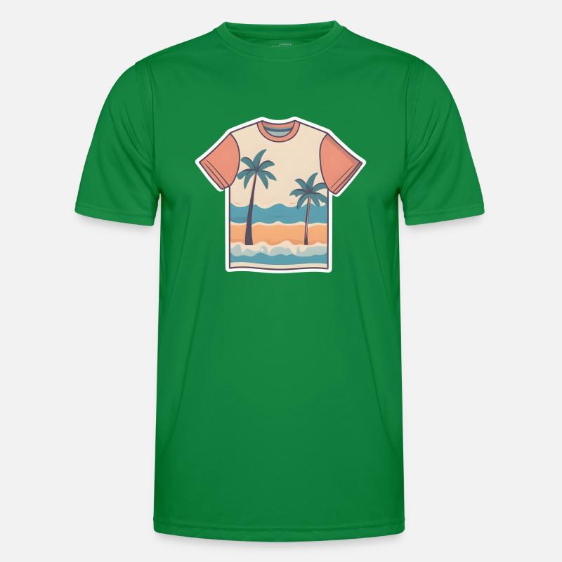 Beachfront Bliss Männer Funktions-T-Shirt