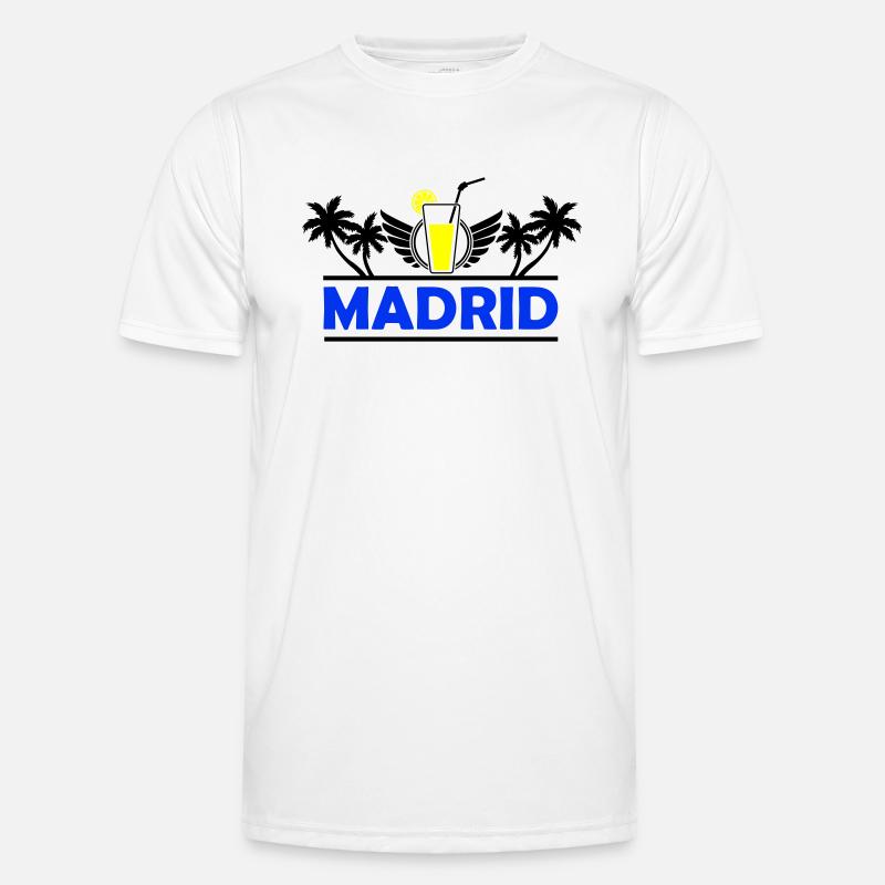 madrid 2 - Männer Funktions-T-Shirt - Weiß