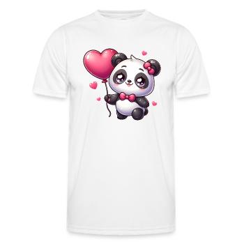 panda kawaii - T-shirt sport Homme - blanc - Devant - AI Model Male 178 dark (178cm)