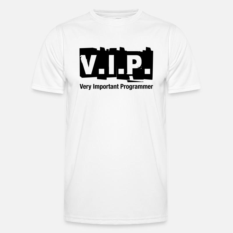 V.I.P. Very Important Programmer - Men's Functional T-Shirt - white