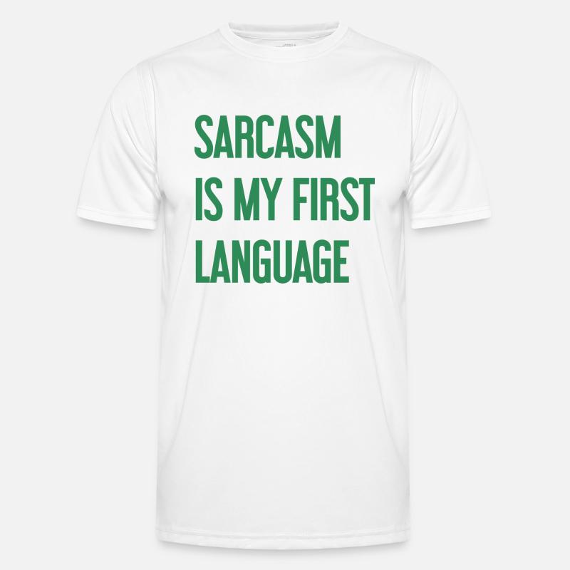 Sarkasmus-Profi - Männer Funktions-T-Shirt - Weiß